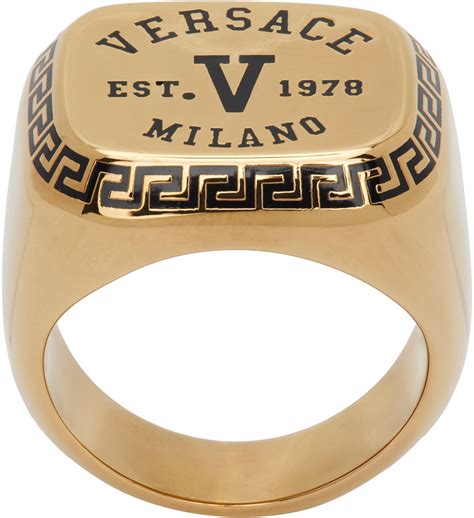 versace name ring|Versace ring cheap.